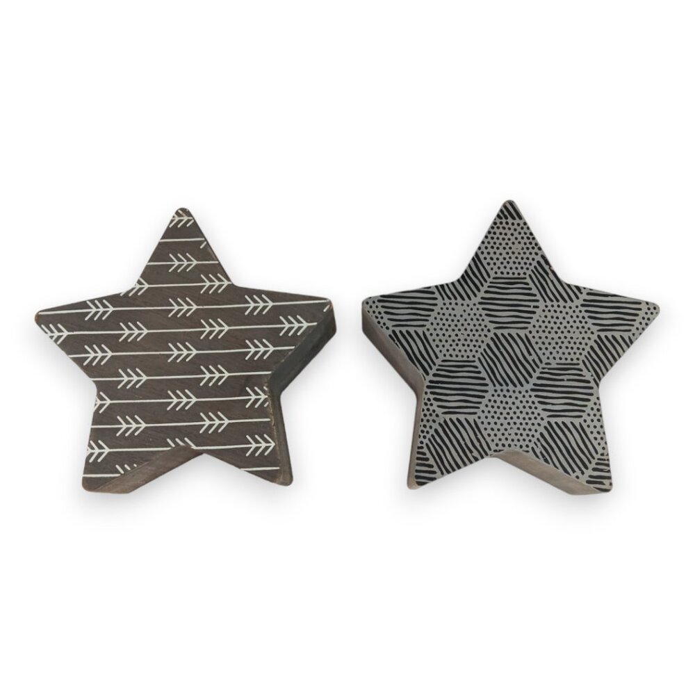 Star Wooden Decor–Wall, Table, Shelf- Gray- Arrows-Parties-Gatherings-Holiday - Picture 3 of 9